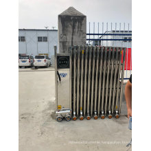 Automatic Stainless Steel Telescopic Track Way Gate of Gray Color